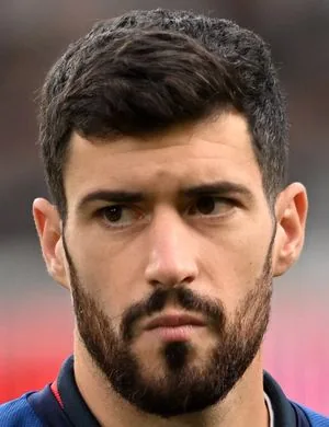 Aarón Martín, defender of Racing Santander